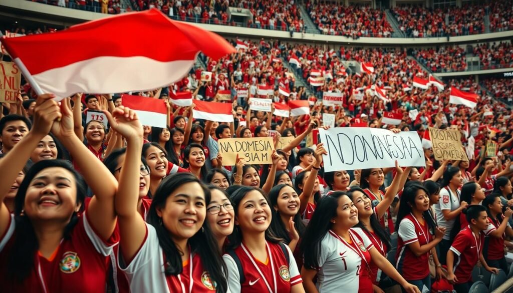 Dukungan untuk Timnas Putri Indonesia