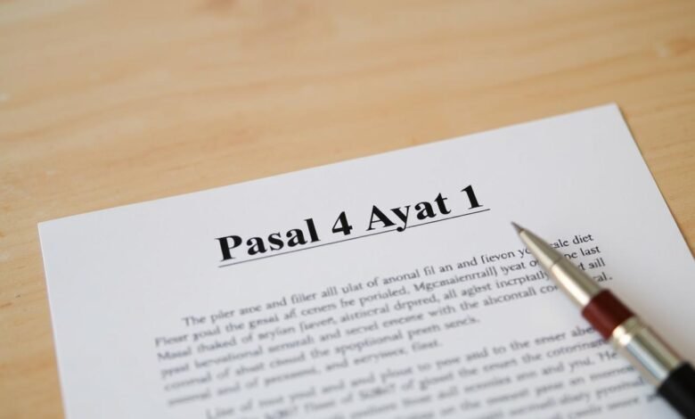 pasal 4 ayat 1