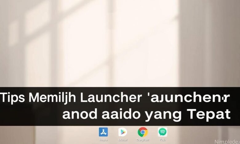 pilih launcher android